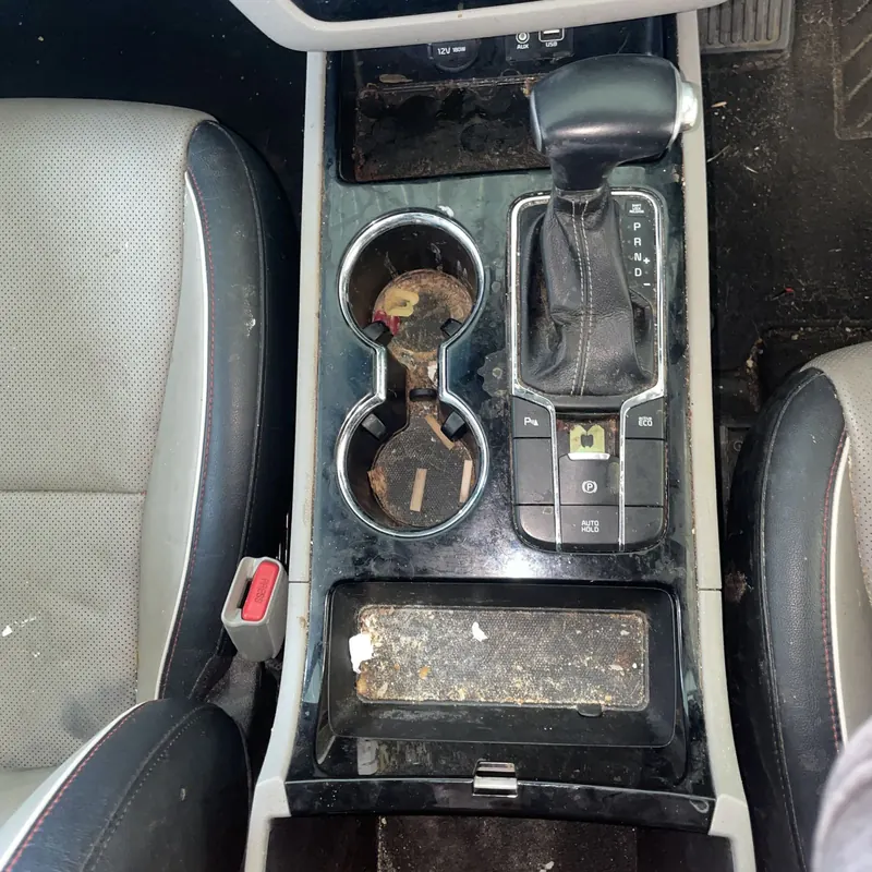 Centre console before detailing