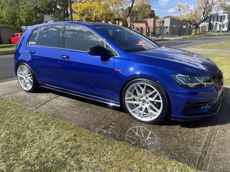 Blue Golf R after coating