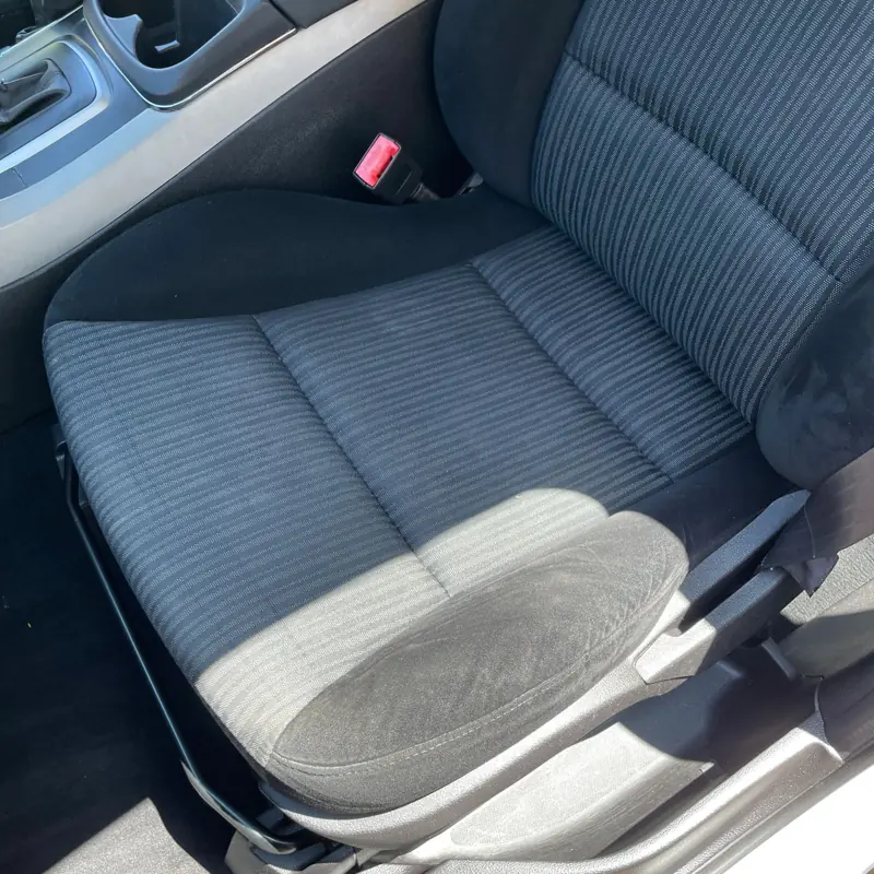 Cloth seat after cleaning