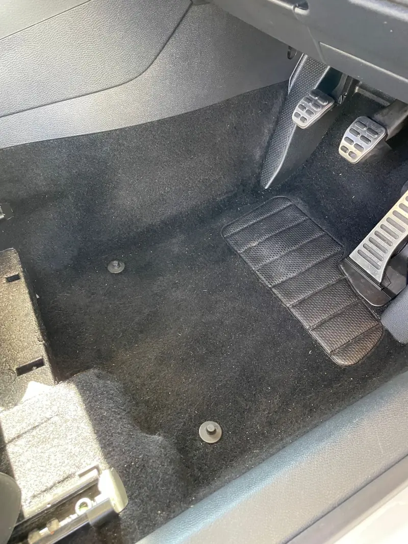 Vacuumed front floor