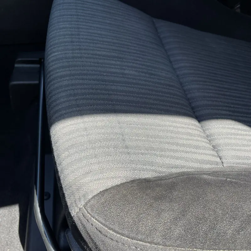 Mouldy cloth seat after detailing