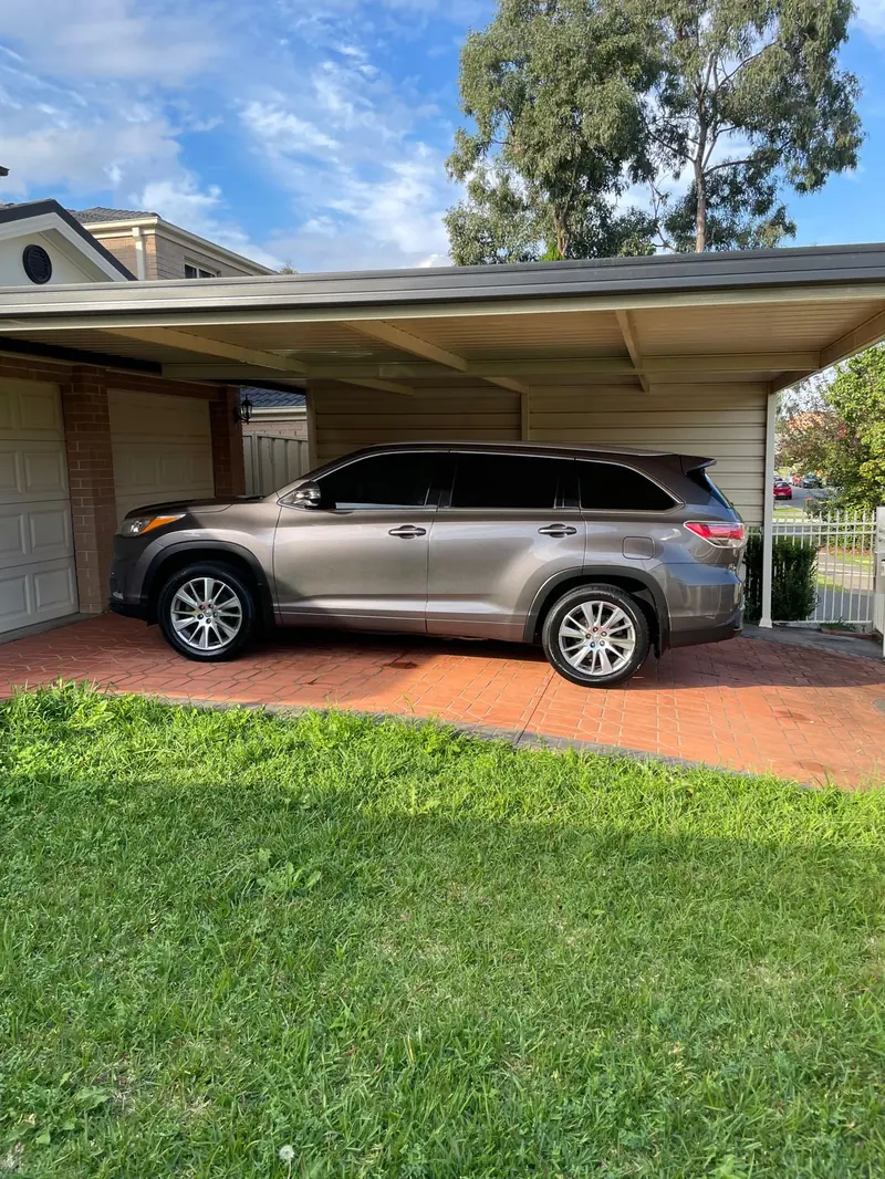SUV on a driveway after a detail